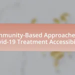 Community-Based Approaches to Covid-19 Treatment Accessibility