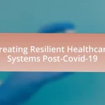 Creating Resilient Healthcare Systems Post-Covid-19