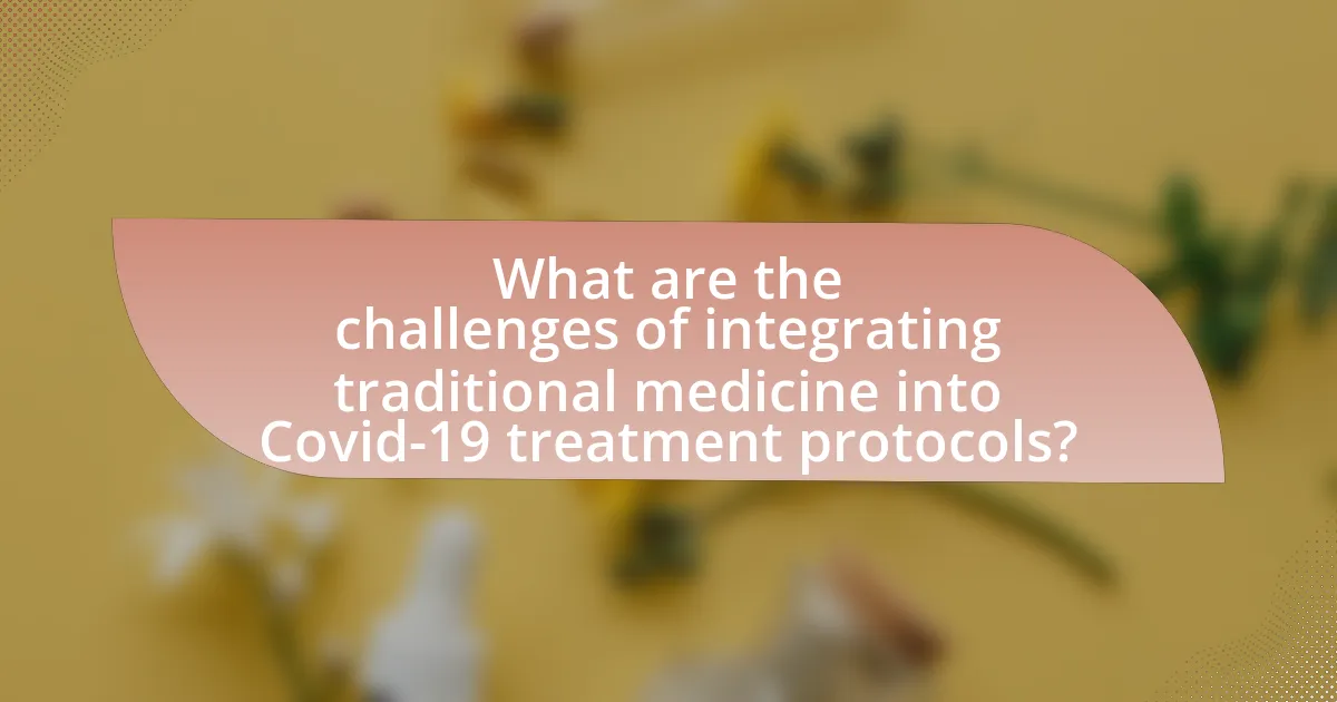 What are the challenges of integrating traditional medicine into Covid-19 treatment protocols?